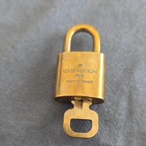 Louis Vuitton Gold-Tone Lock And Key 307